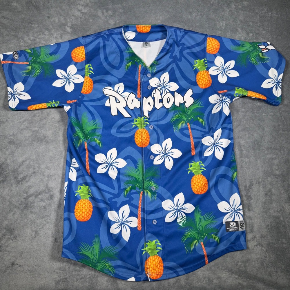 OT Sports Ogden Raptors Baseball Jersey Men's Size 50 Blue Tropical Dodgers